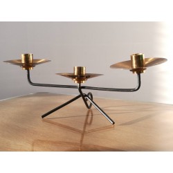 Bougeoir laiton vintage 60