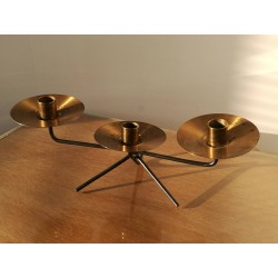 Bougeoir laiton vintage 60