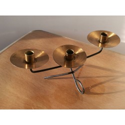 Bougeoir laiton vintage 60