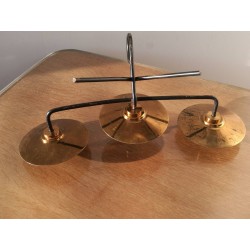 Bougeoir laiton vintage 60