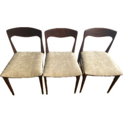 3 chaises teck scandinave...